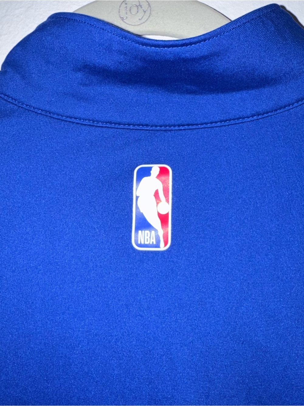 Nike Golden State Warriors Dri-FIT 1/4 Zip Pullover Jacket Blue Mens Large - Picture 4 of 9